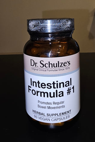 Dr. Schulze's Intestinal Formula #1 Organic Weight Loss Belly Fat Burner - 90 Vegan Capsules