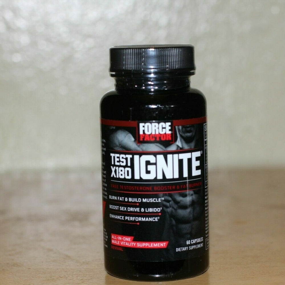 Force Factor - TEST X180 IGNITE - 60 Capsules - Burn Fat & Build Muscle