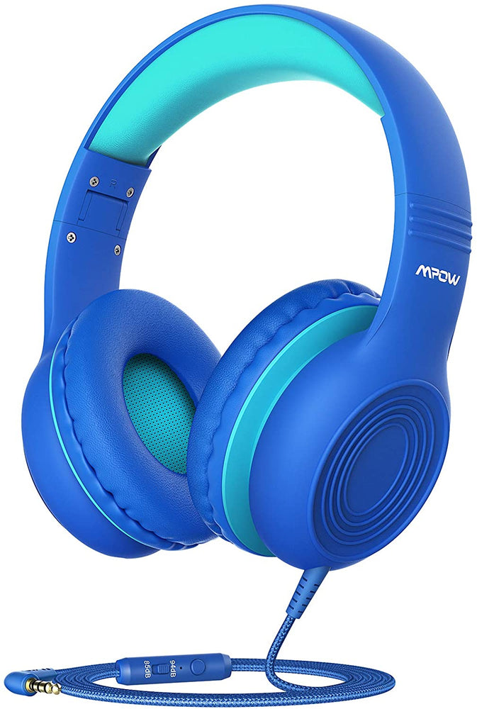 Mpow CH6S Kids Headphones with Microphone Over Ear, On Ear Headphones for Kids with HD Sound Sharing Function for Children Boys Girls, Volume Limit Safe 85dB,94dB Headset for School, Travel
