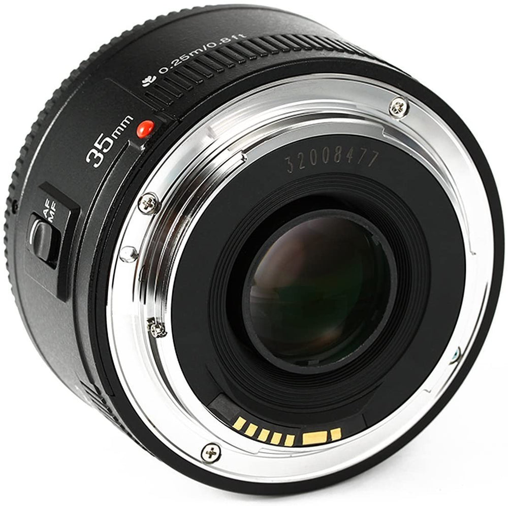 Yongnuo YN35mm F2 Lens 1:2 AF/MF Wide-Angle Fixed/Prime Auto Focus Lens for Canon EF Mount EOS Camera
