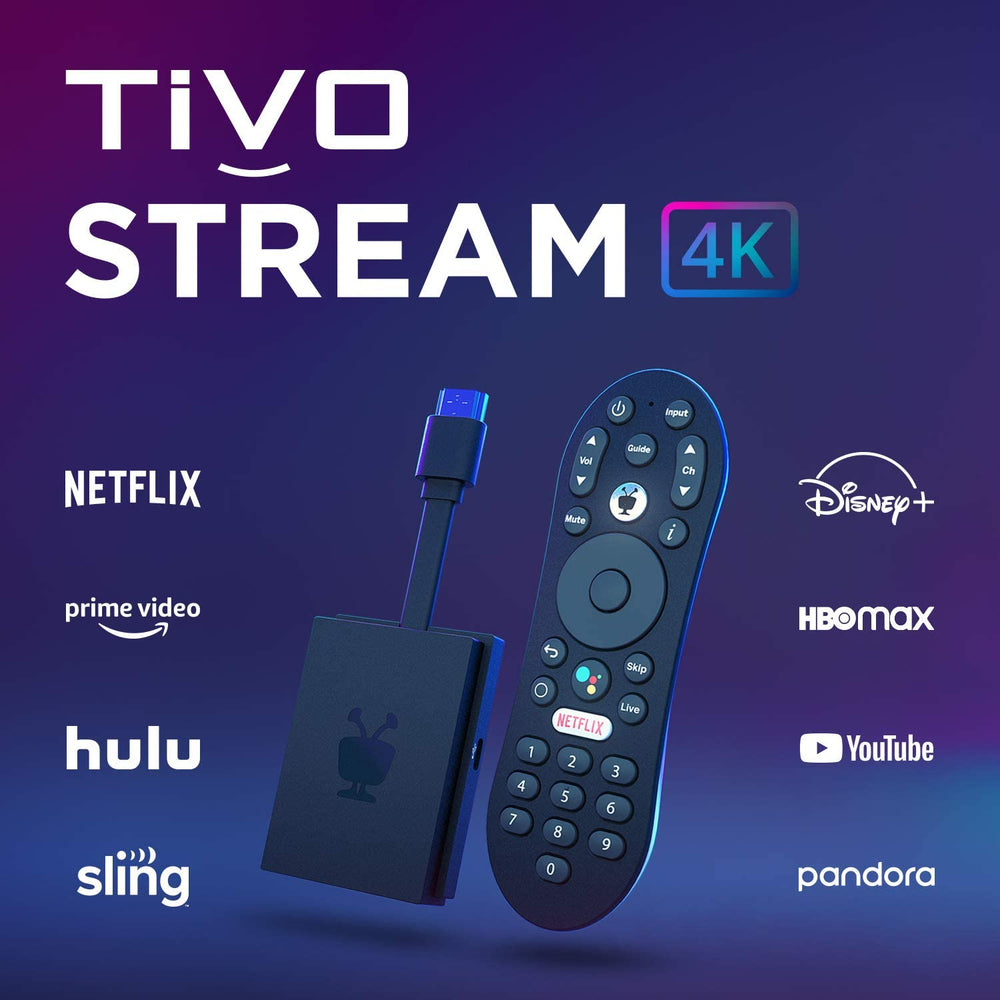 TiVo Stream 4K – Every Streaming App and Live TV on One Screen – 4K UHD, Dolby Vision HDR and Dolby Atmos Sound – Powered by Android TV – Plug-in Smart TV