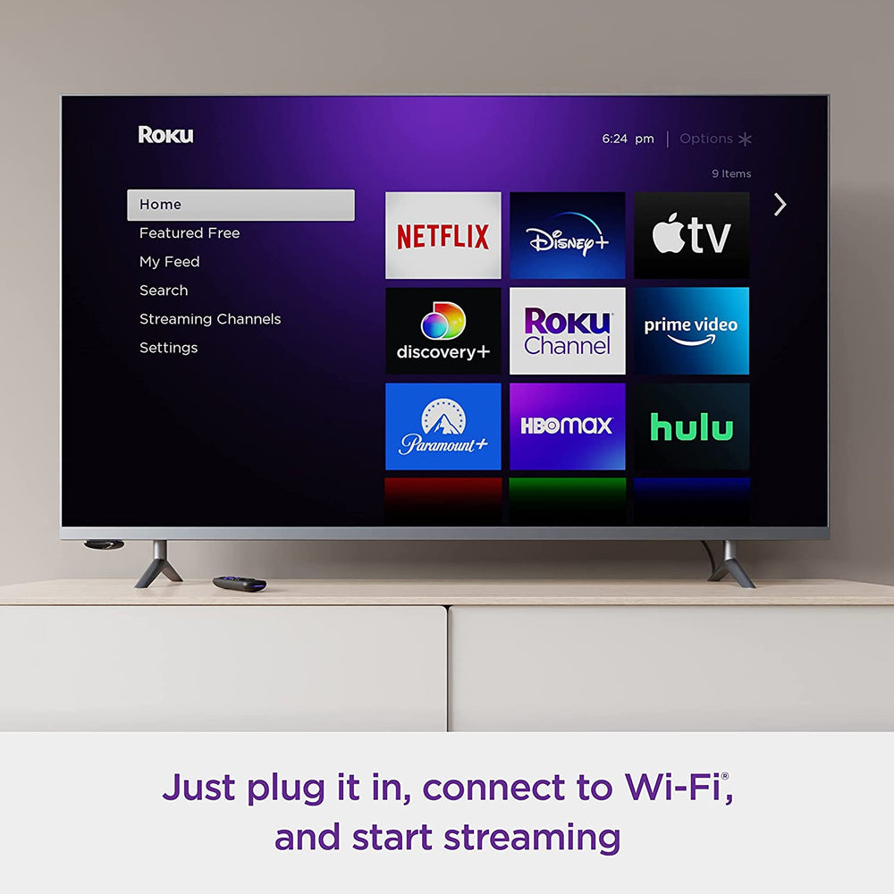 Roku Express (New 2022) HD Streaming Device with High-Speed HDMI Cable and Simple Remote, Guided Setup, and Fast Wi-Fi