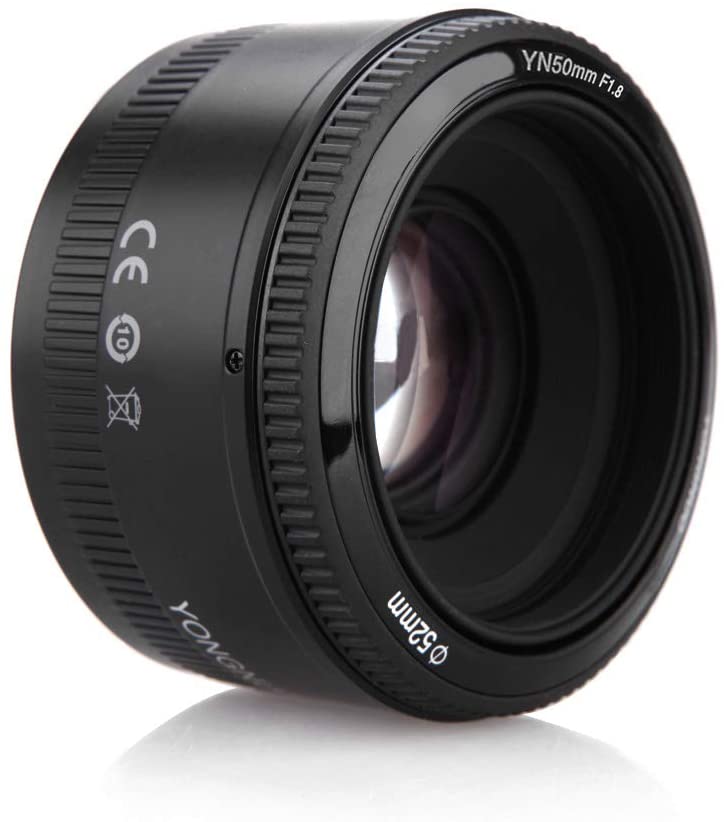 yongnuo YN50mm F1.8 Standard Prime Lens Large Aperture Auto Focus Lens Compatible with Canon EF Mount Rebel DSLR Camera (CXK5648617516965WD)