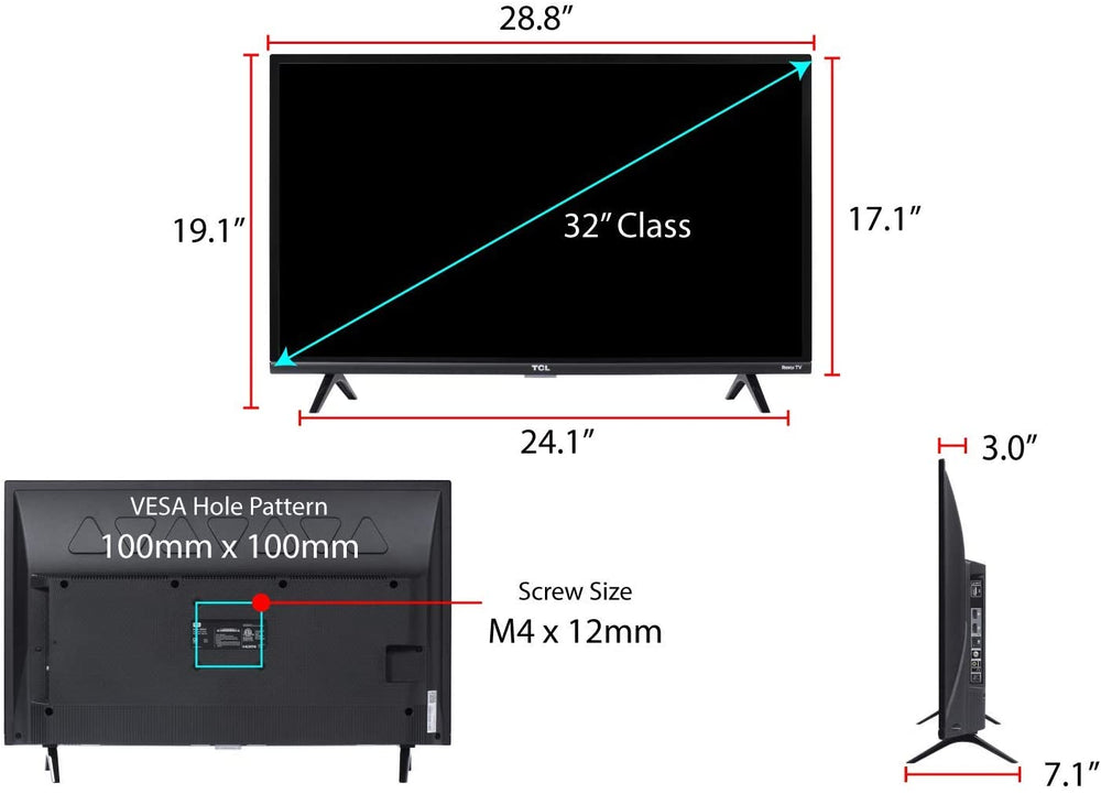 TCL 32S327 32-Inch 1080p ROKU Smart LED TV (2018 Model)
