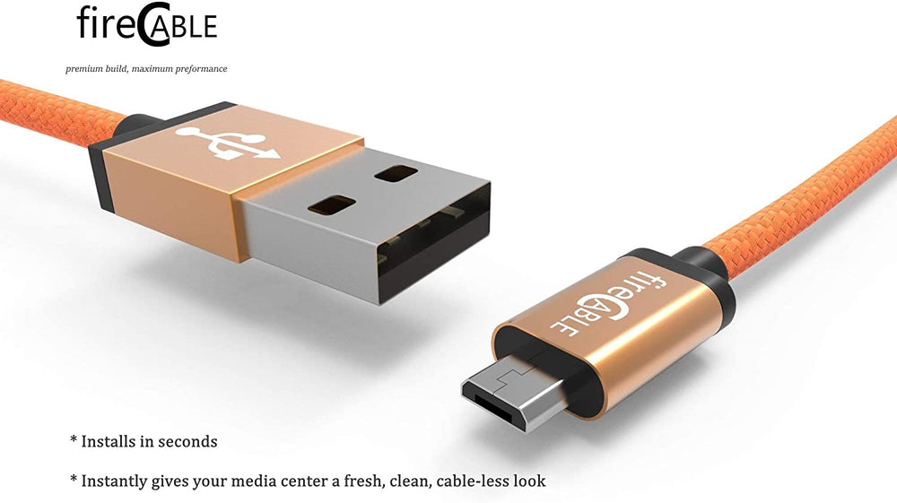 Fire-Cable Plus Wireless Adapter, Powers Streaming TV Sticks Directly from TV USB Port (Eliminates AC Outlet and Cords)