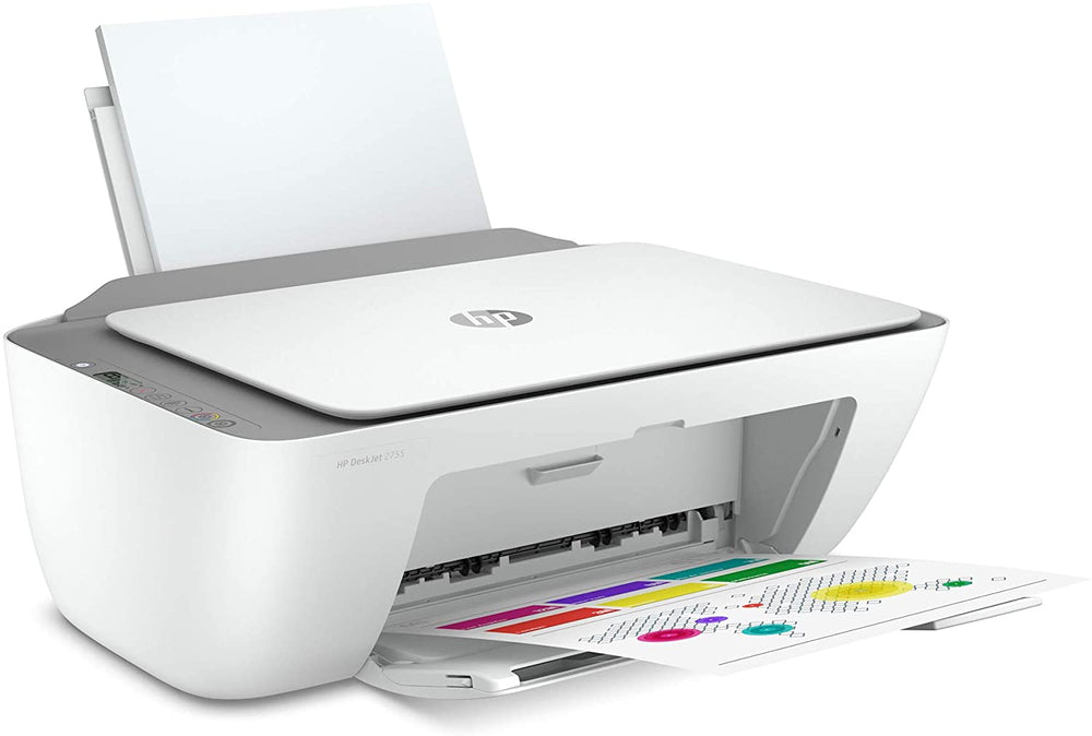 HP DeskJet 2755 Wireless All-in-One Printer, Mobile Print, Scan & Copy, HP Instant Ink Ready, Works with Alexa (3XV17A)