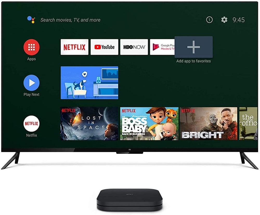 Xiaomi Mi Box S Android TV with Google Assistant Remote Streaming Media Player - Chromecast Built-in - 4K HDR - Wi-Fi - 8 GB - Black