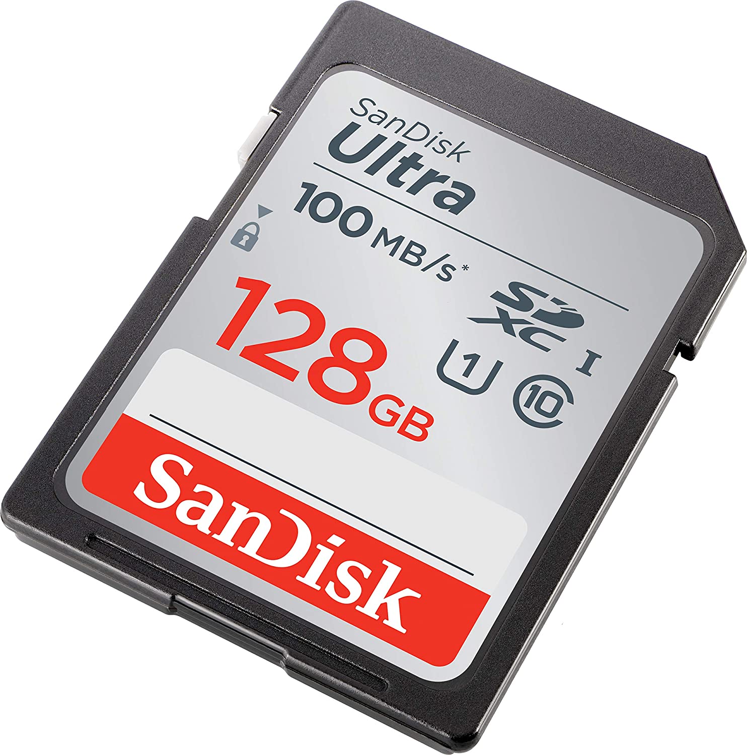 SanDisk 128GB Ultra MicroSDXC UHS-I Memory Card with Adapter - 100MB/s,  C10, U1, Full HD, A1, Micro SD Card - SDSQUAR-128G-GN6MA