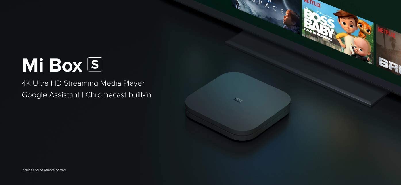 Xiaomi Mi Box S 4K HDR Media Player For Android TV - Black for sale online