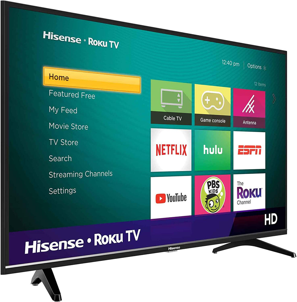 Hisense 32-Inch Class H4 Series LED Roku Smart TV with Alexa Compatibility (32H4F, 2020 Model)