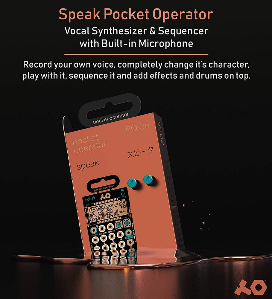 Teenage Engineering PO-35 Pocket Operator Speak Vocal Sampler/Sequencer