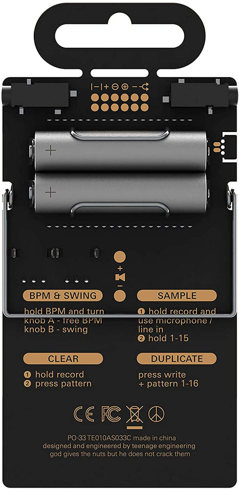 Teenage Engineering PO-33 Pocket Operator KO Sampler/Sequencer