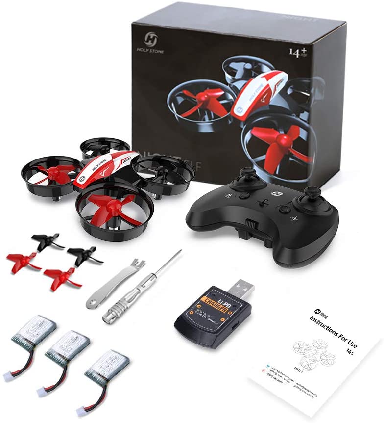 Holy Stone HS210 Mini Drone RC Nano Quadcopter Best Drone for Kids and Beginners RC Helicopter Plane with Auto Hovering, 3D Flip, Headless Mode and Extra Batteries Toys for Boys and Girls