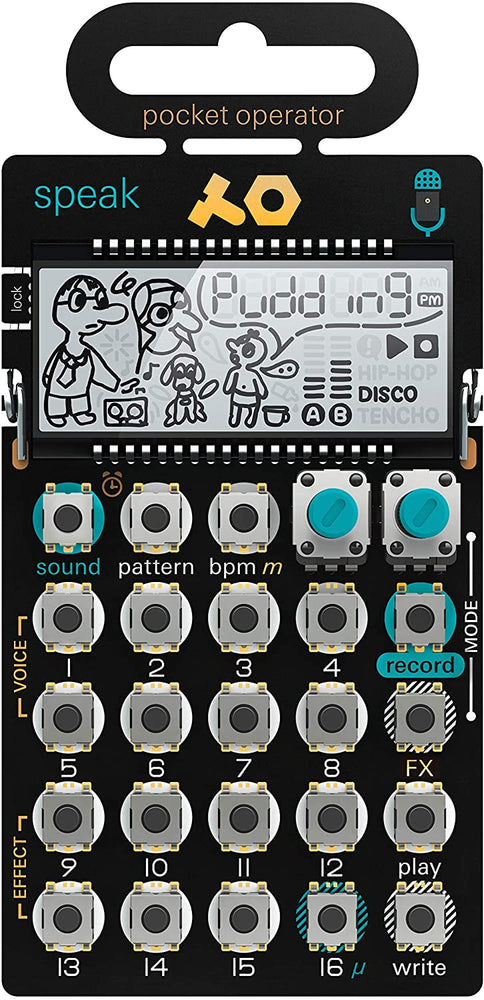 Teenage Engineering PO-35 Pocket Operator Speak Vocal Sampler/Sequencer